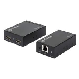 Manhattan HDMI over Ethernet Extender Kit - Video-/Audio-/Infrarot-Übertrager - bis zu 50 m